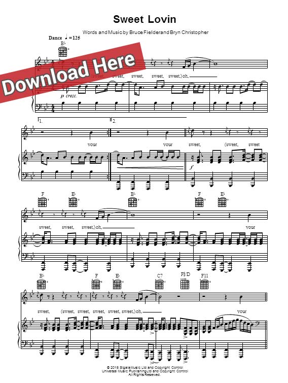 sigala, sweet lovin', bryn christopher, sheet music, piano notes, score, chords, download, keyboard, guitar, tabs, bass, klavier noten, partition, how to play, learn, flute, violin, lesson, tutorial