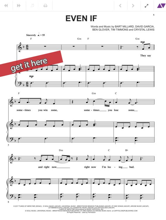 mercyme, even if, sheet music, piano notes, chords, download, keyboard, klavier noten, voice, vocals, pdf